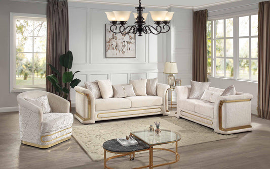 Pearl 3pc Sofa Set