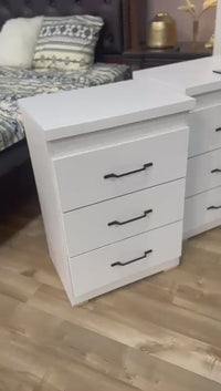 Modern White Complete 6pcs Bedroom Set