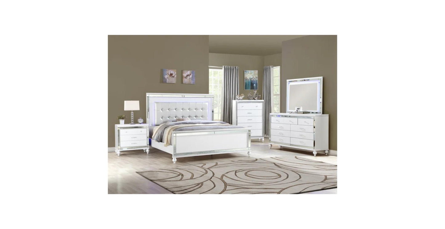 Sterling White Bedroom Set Queen/King - 1814