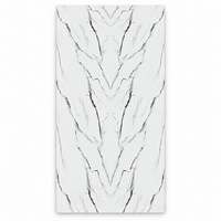 White + Grey UV marble-look wall sheet, 4 feet wide by 8 feet high, SKU UV-03-48