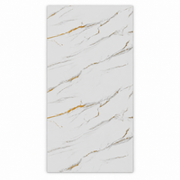 White + Gold UV marble-look wall sheet, 4 feet wide by 8 feet high, SKU UV-06-48, supplier design 8006